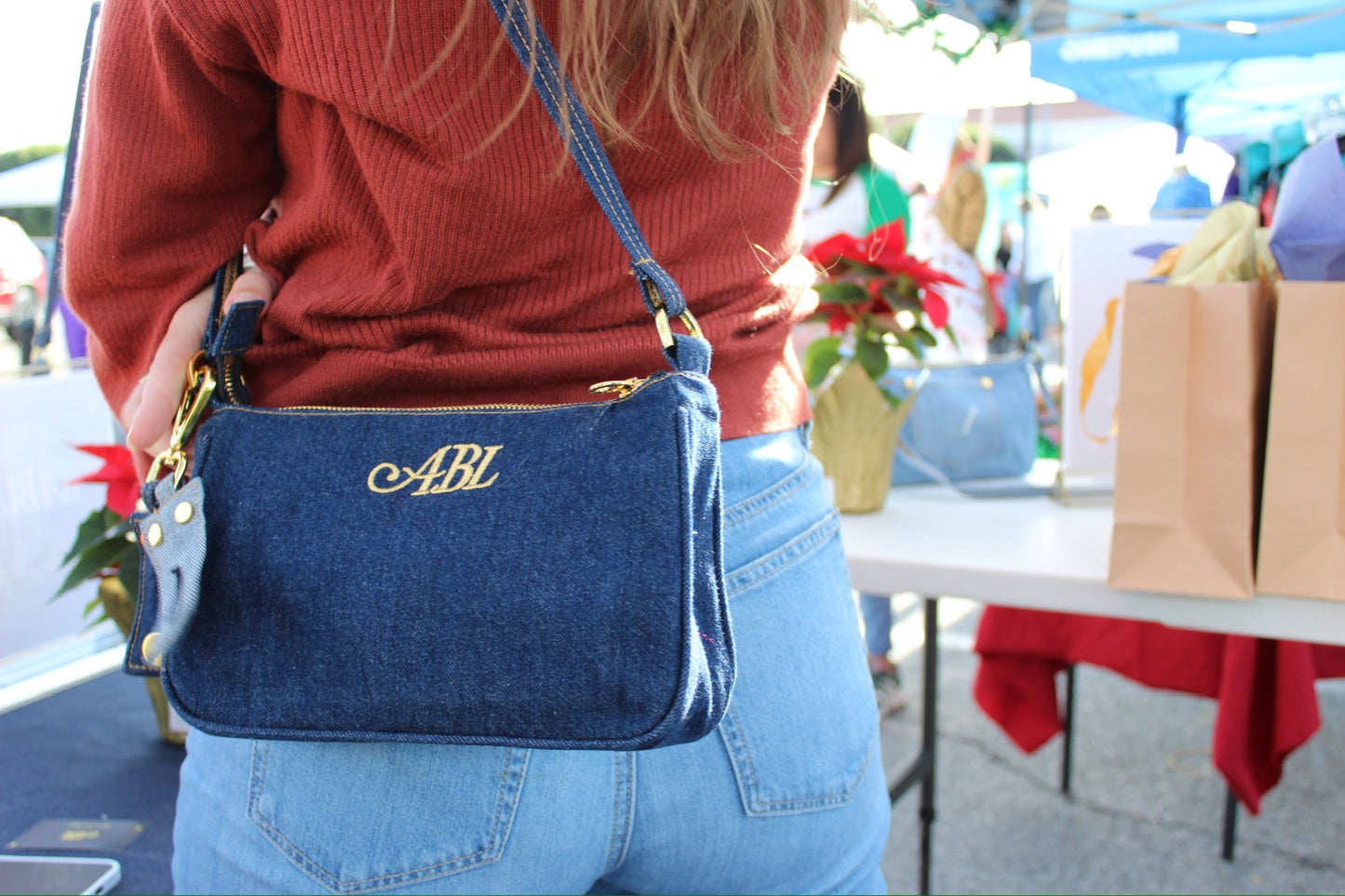 Dark Wash - Denim Hand Bag